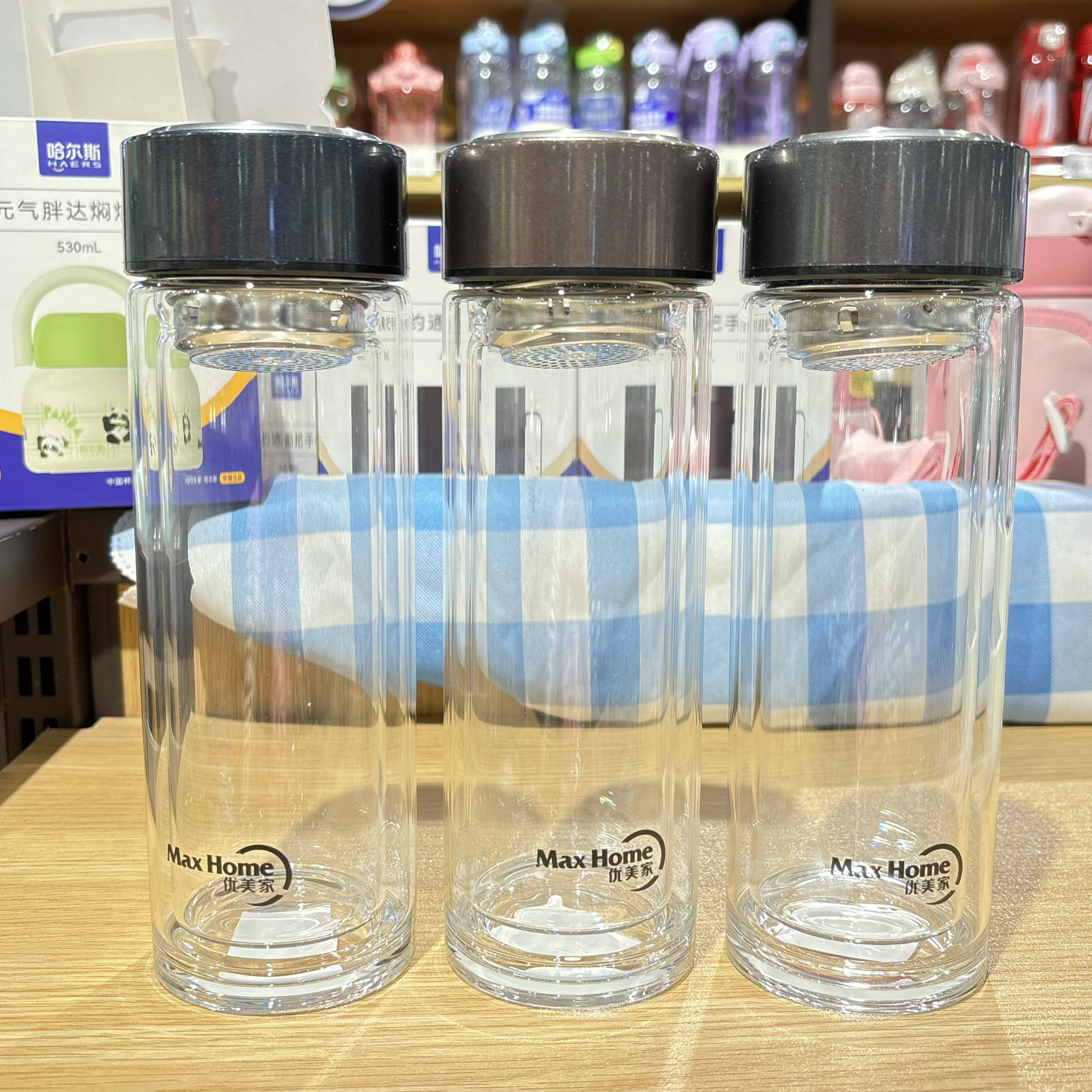 优美家玻璃泡茶杯女士高颜值办公室茶水分离杯子男土水杯2025新款,餐饮具,玻璃杯,淘宝优惠券,粉丝福利购,淘宝优惠卷