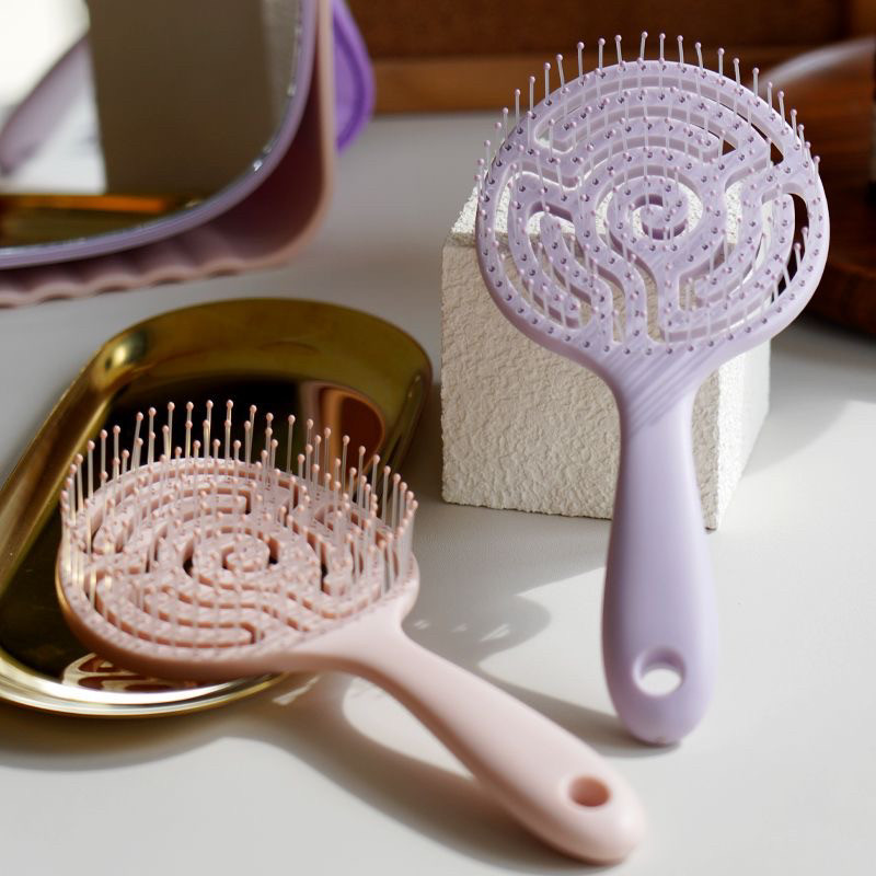 蓬松高颅顶梳子头发神器女生专用长发造型按摩梳棒棒糖弹力排骨梳