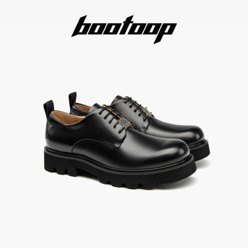 bootoop厚底小牛皮德比鞋