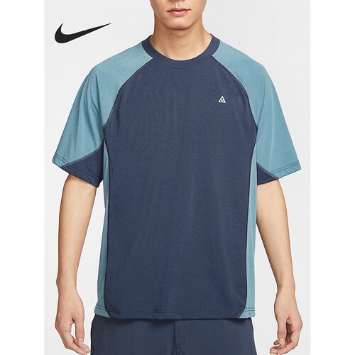 Nike/耐克正品ACG Dri-FIT ADV 男经典复古拼接短袖T恤HJ2882-437