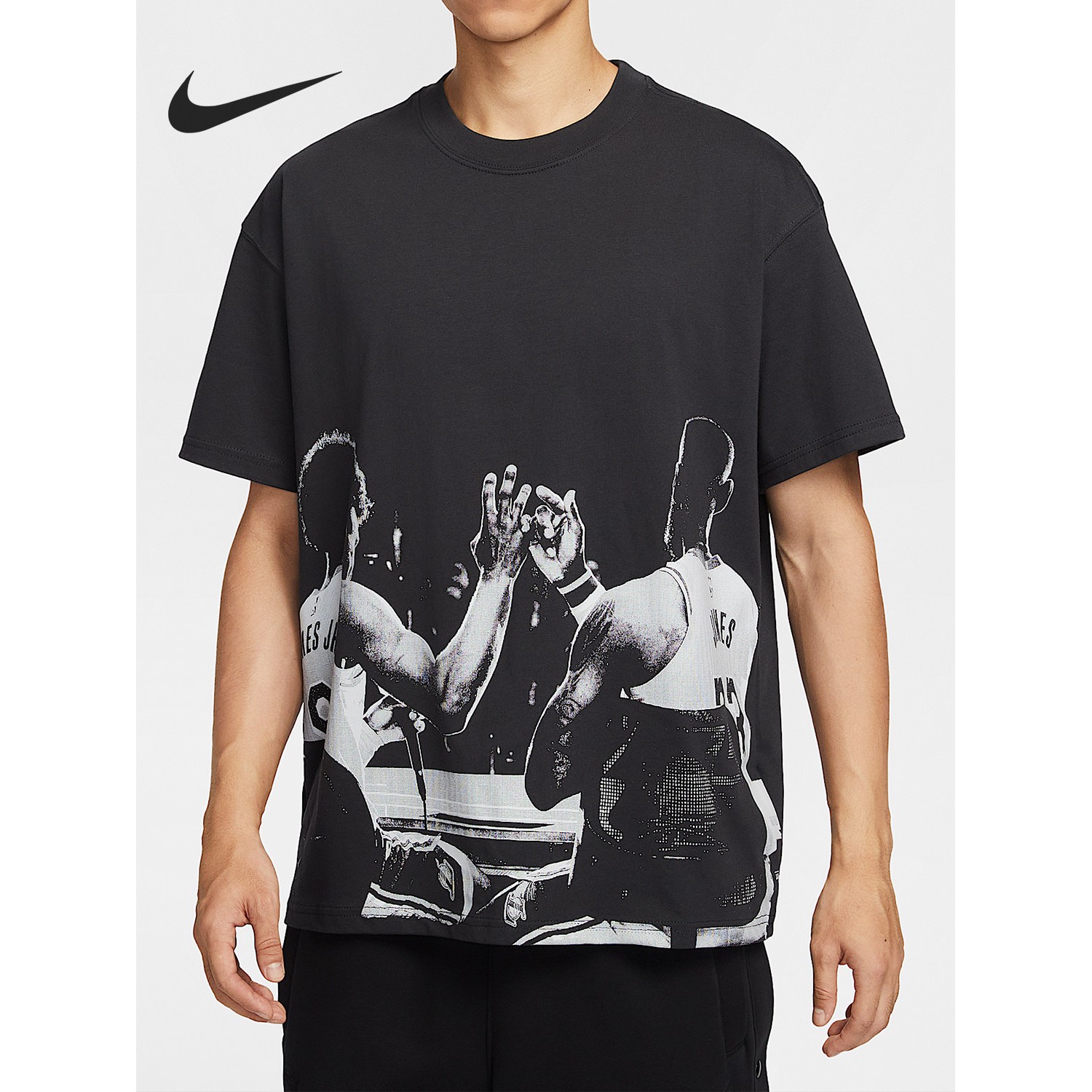NIKE/耐克 男子詹姆斯父子局休闲舒适篮球篮球短袖T恤 IH8541-045
