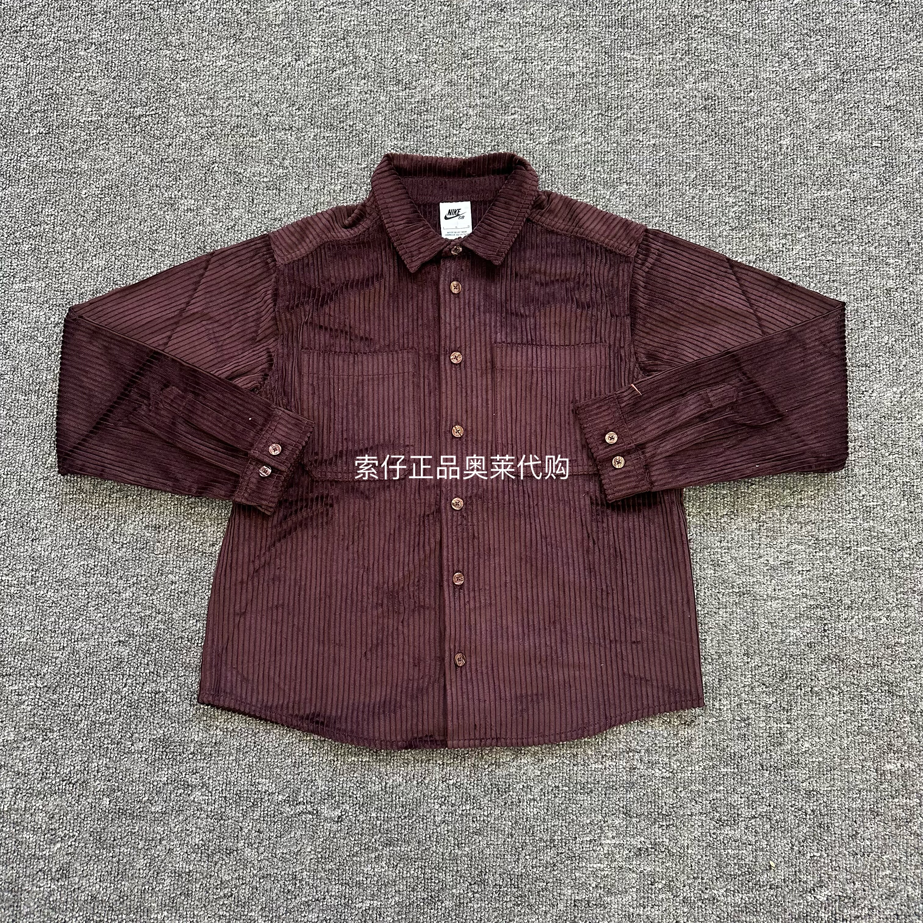 代购款 Nike/耐克正品男女童SB大童灯芯绒纽扣翻领夹克外套FZ5388,运动服/休闲服装,运动茄克/外套,淘宝优惠券,粉丝福利购,淘宝优惠卷