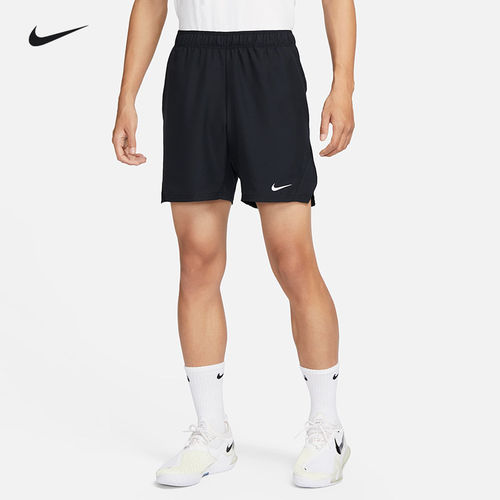 正品Nike耐克 男子法网新款快干透气运动7英寸训练开叉短裤FD5381