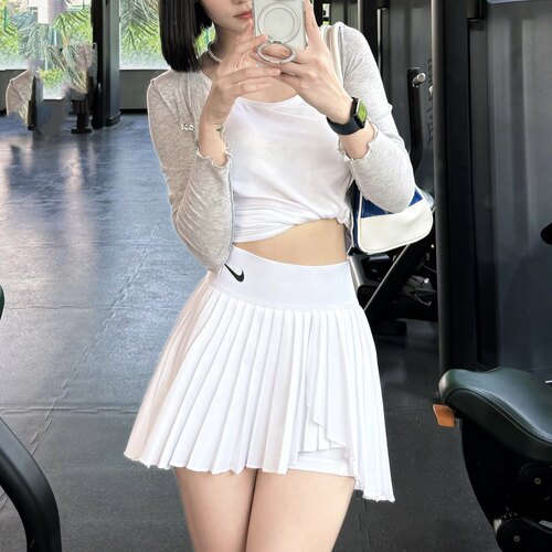 Nike/耐克 女子舒适透气梭织休闲运动网球半身裙短裙DR6850-100