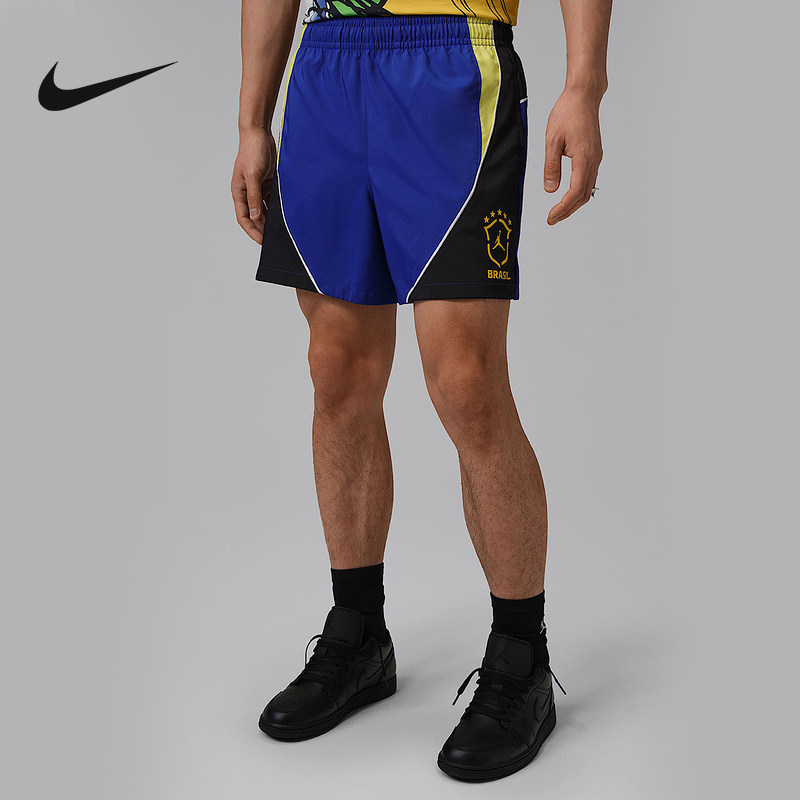 Nike JORDAN男子梭织夏季巴西国家队速干运动篮球短裤IM5105-417