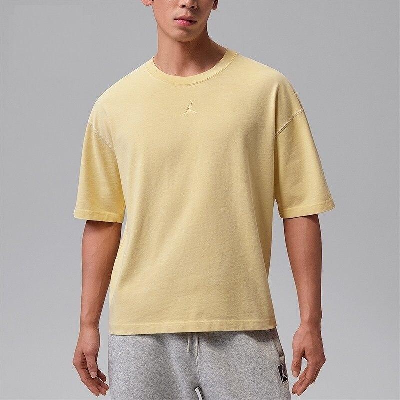 Nike耐克Jordan男装明线撞色针织小logo休闲短袖T恤IF1912