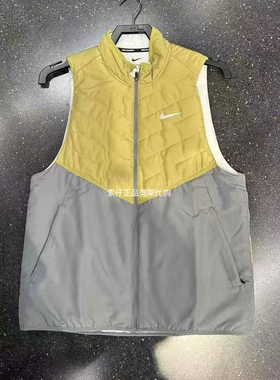 正品Nike耐克男子冬季运动跑步训练防风保暖立领棉马甲DD5648-379