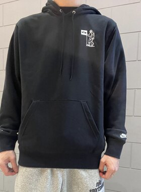 Nike/耐克 秋冬男士印花透气连帽运动卫衣HQ8595-010