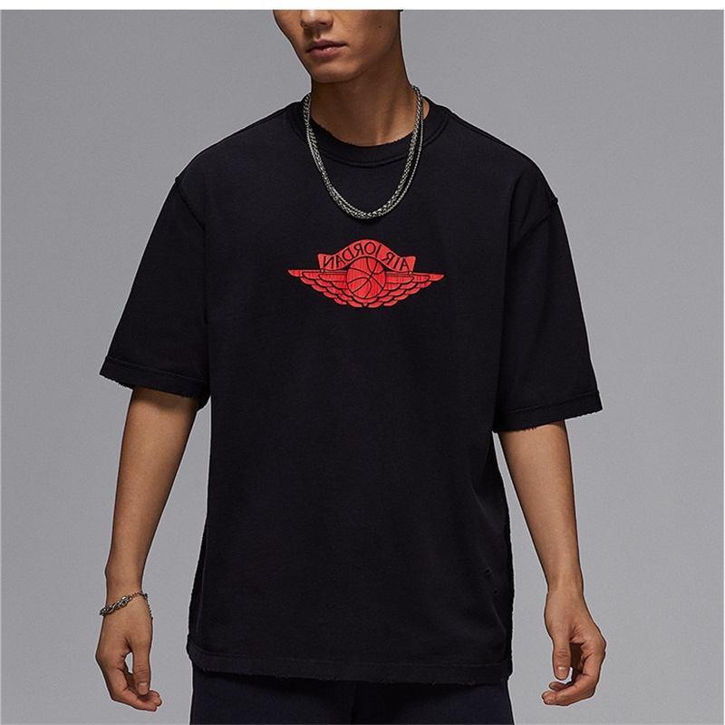 Nike/耐克正品JORDAN男士针织透气宽松经典休闲短袖IB3131-010