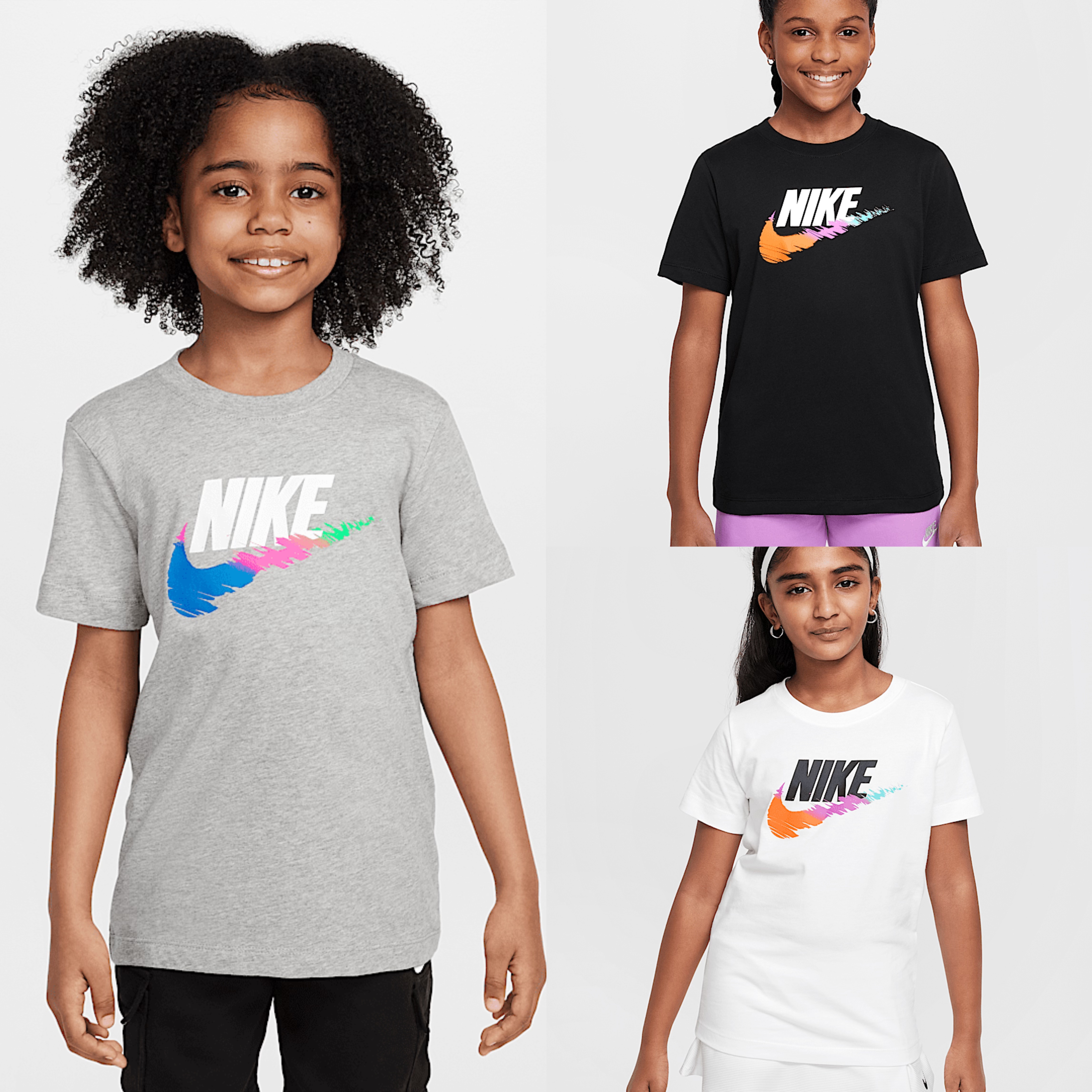 正品耐克/Nike 夏季新款男女大童纯棉柔软印花经典短袖HM5854