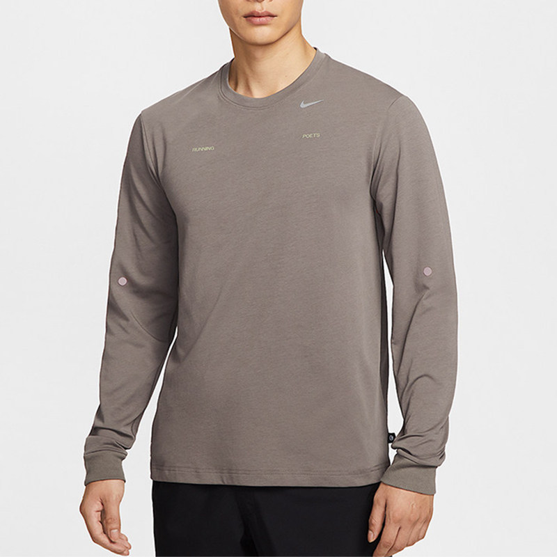 NIKE Dri-FIT男子圆领套头衫运动休闲透气长袖T恤IM9683-289