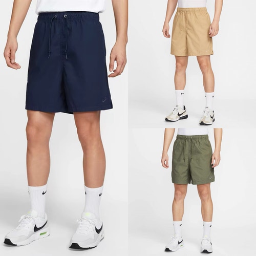 NIKE短裤男25夏新款卡其色宽松休闲刺绣梭织运动裤HJ1947-297