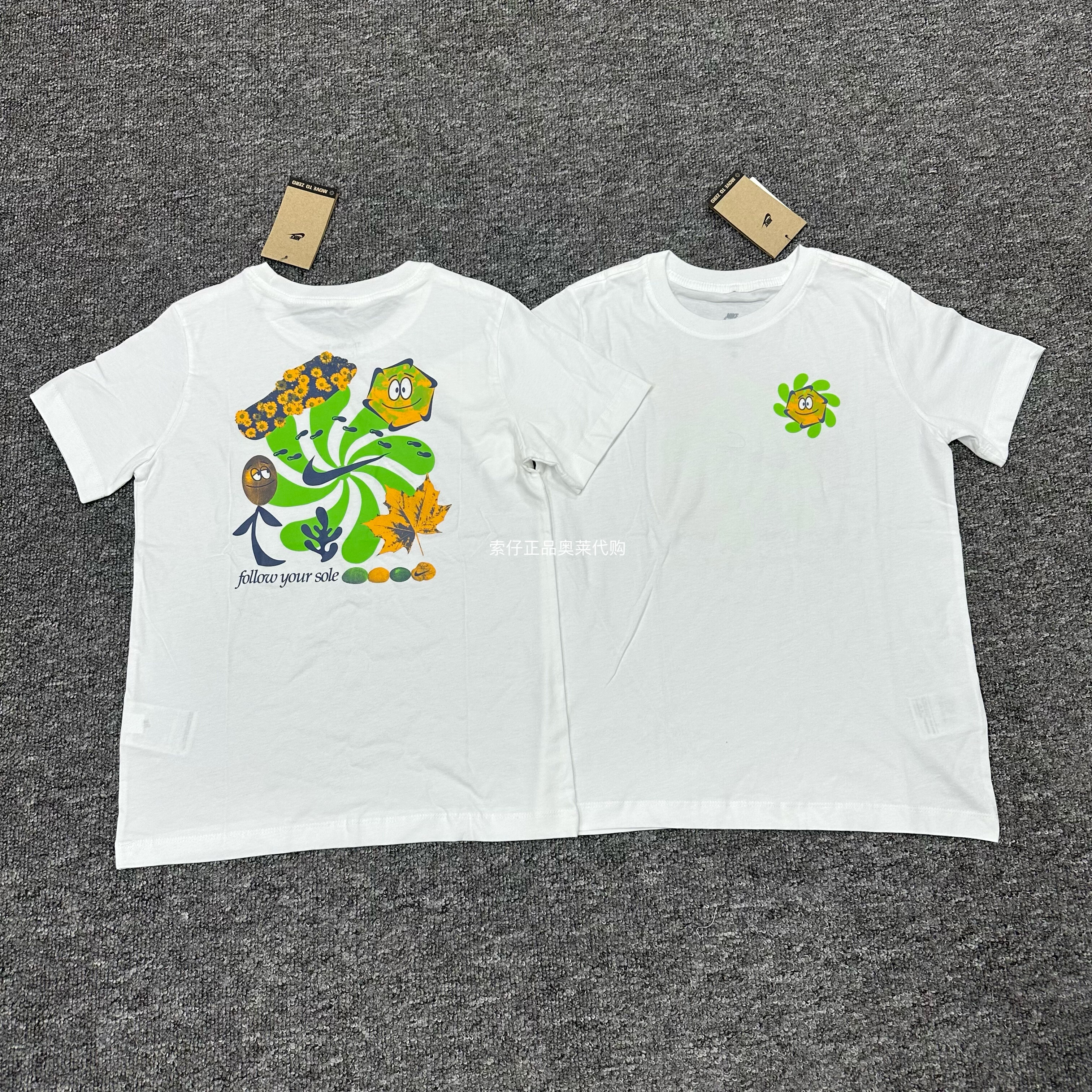 Nike/耐克正品 夏季款男女大童透气针织经典纯棉休闲短袖HQ3234