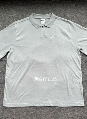 Nike/耐克正品男子宽松短袖刺绣休闲T恤透气纯棉翻领polo衫DX0618