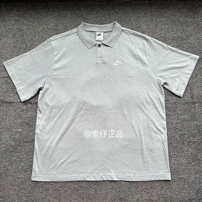 Nike/耐克正品男子宽松短袖刺绣休闲T恤透气纯棉翻领polo衫DX0618