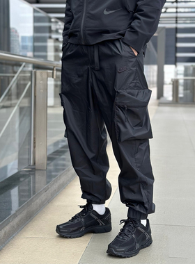 Nike/耐克 TECH 男子梭织机能多口袋收脚休闲运动工装长裤 FB7912