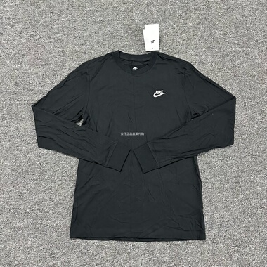 耐克Nike 男子运动休闲宽松纯棉圆领套头衫长袖T恤AR5194-010