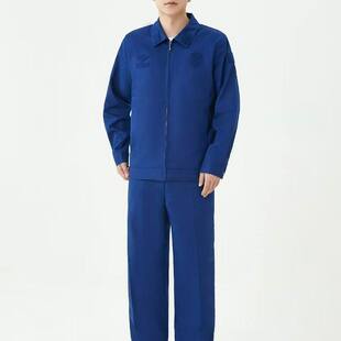 新式飞机标秋备勤服冬季蓝色套装夏季短袖作训服蓝蓝色夹克冬备勤