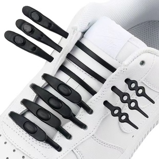 鞋带扣懒人松紧免系免绑儿童硅胶弹力彩色绳扣固定器锁紧扣