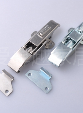 DK606不锈钢柜门弹簧搭扣集装箱锁扣 工业设备门固定扣汽车箱门扣