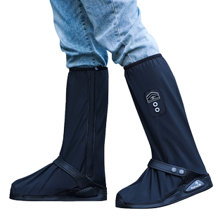 透气防水鞋套男款雨鞋套防滑加厚耐磨成人下雨防雨靴脚套高筒骑行