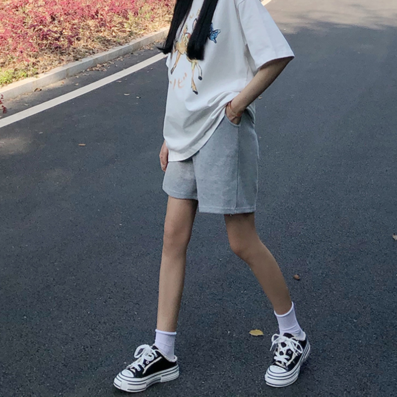运动短裤男女休闲纯色三五
