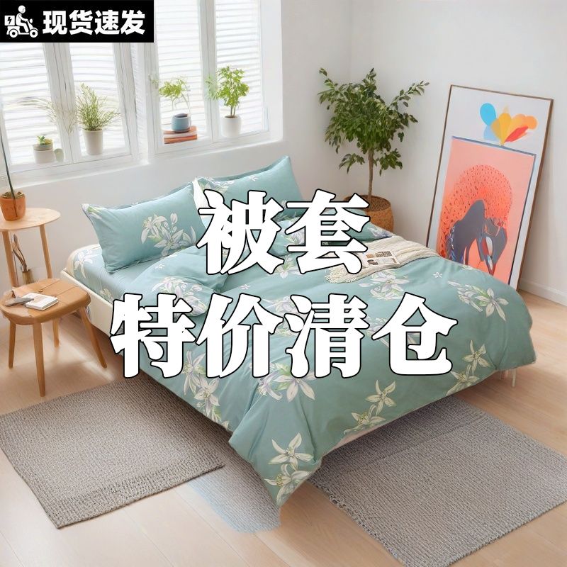 2025年新款秋冬被罩单件亲肤磨毛学生宿舍家用0.6/1.5/1.8/2m被套