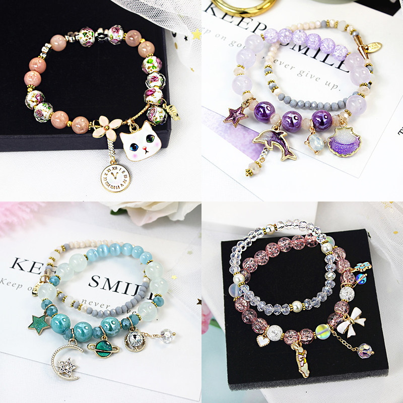 violet crystal Bracelet personality Female models Simplicity student Korean Edition Hand string Sen family Confidante Hand ring Versatile Bracelet Braceletsin the Accessories/Fashion Jewelry, Bracelets  category - from Buy2taobao.com to provide professional Taobao agent buy service