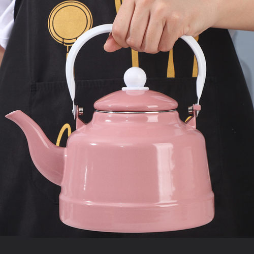 新品欧丽家珐琅搪瓷壶烧水壶搪瓷水壶奶茶壶煮茶壶电磁炉燃气通用