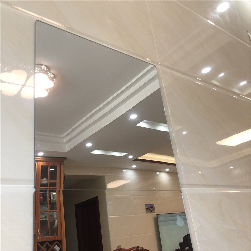 自粘塑料镜非玻璃贴墙抖音镜宿舍全身卫生间镜子儿童不割手不碎镜