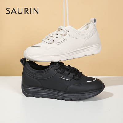 索兰鞋子女2025新款秋季时尚百搭舒适软底运动休闲鞋25CX26263