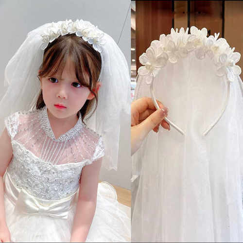 【发箍头纱披发短发可用】