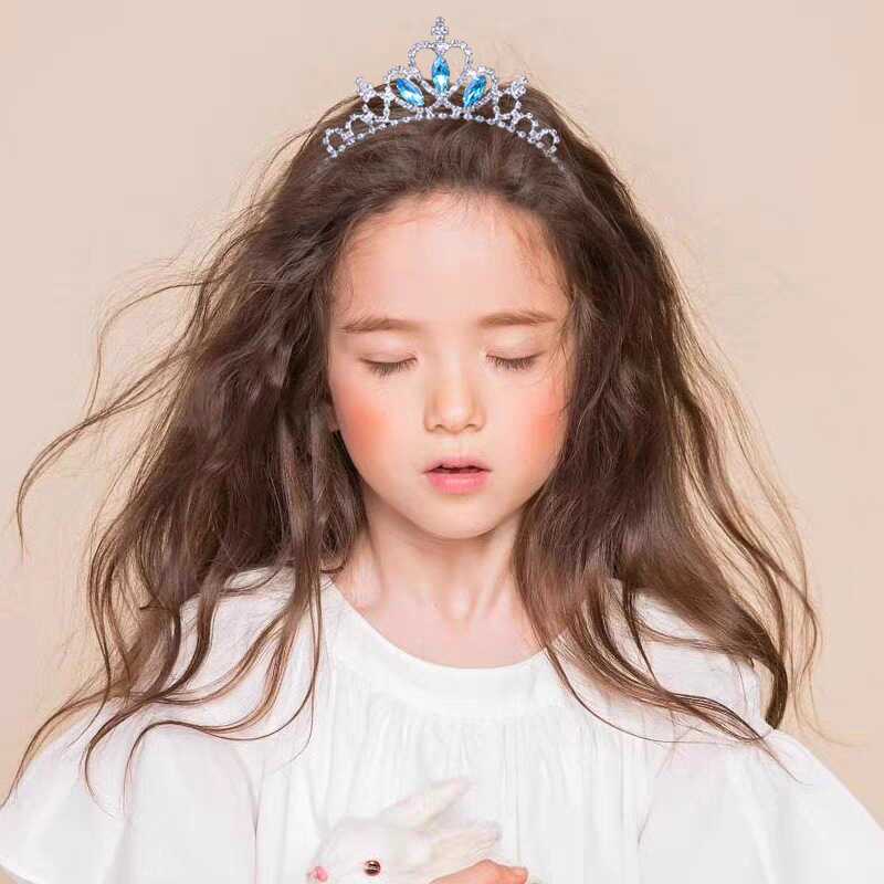 冰雪奇缘爱莎儿童皇冠头饰公主女童水钻发箍生日发卡艾莎发饰饰品