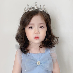 小朋友生日皇冠儿童公主发饰女童发箍王冠幼儿园61儿童节表演舞台
