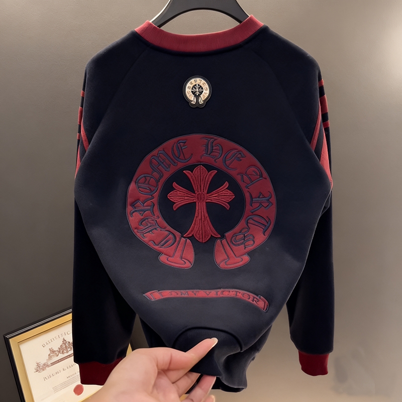 2025年新款秋冬男士时尚舒适简约卫衣气质百搭潮流高级感打底衫