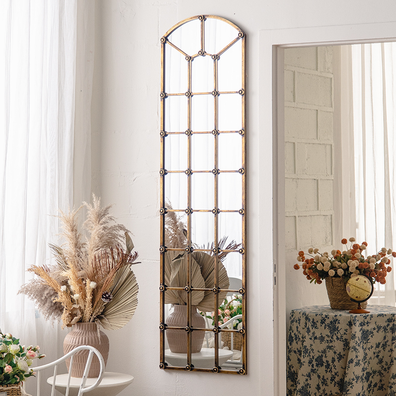 仪容镜长方形装饰挂墙复古