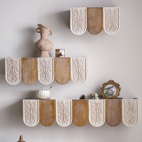 法式复古装饰墙面置物架墙面装饰