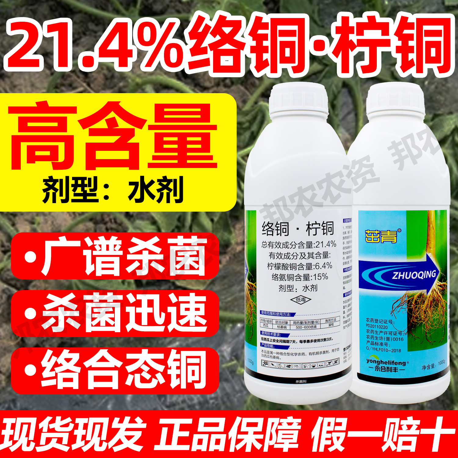 21.4%络铜柠铜枯萎根腐土传病害