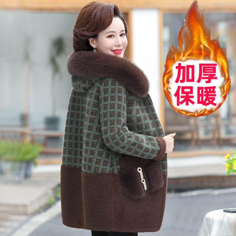 中年妈妈秋冬款外套冬装2025新款棉服中老年人棉衣冬季厚毛呢大衣,女装/女士精品,中老年女装,淘宝优惠券,粉丝福利购,淘宝优惠卷