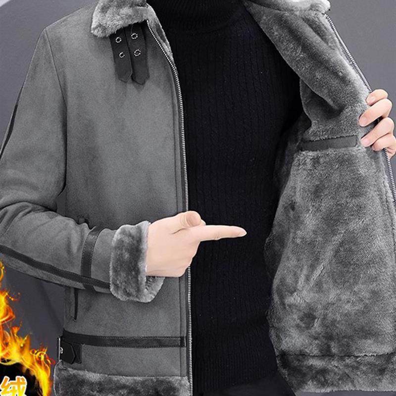 派克服男冬季2025新款毛内胆皮草外套翻领棉衣貉子毛皮毛一体大衣,男装,皮草,淘宝优惠券,粉丝福利购,淘宝优惠卷