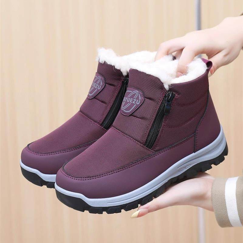 2025冬季新款老北京棉鞋女加绒加厚绵羊毛雪地靴防滑保暖妈妈棉靴,女鞋,时尚雪地靴,淘宝优惠券,粉丝福利购,淘宝优惠卷
