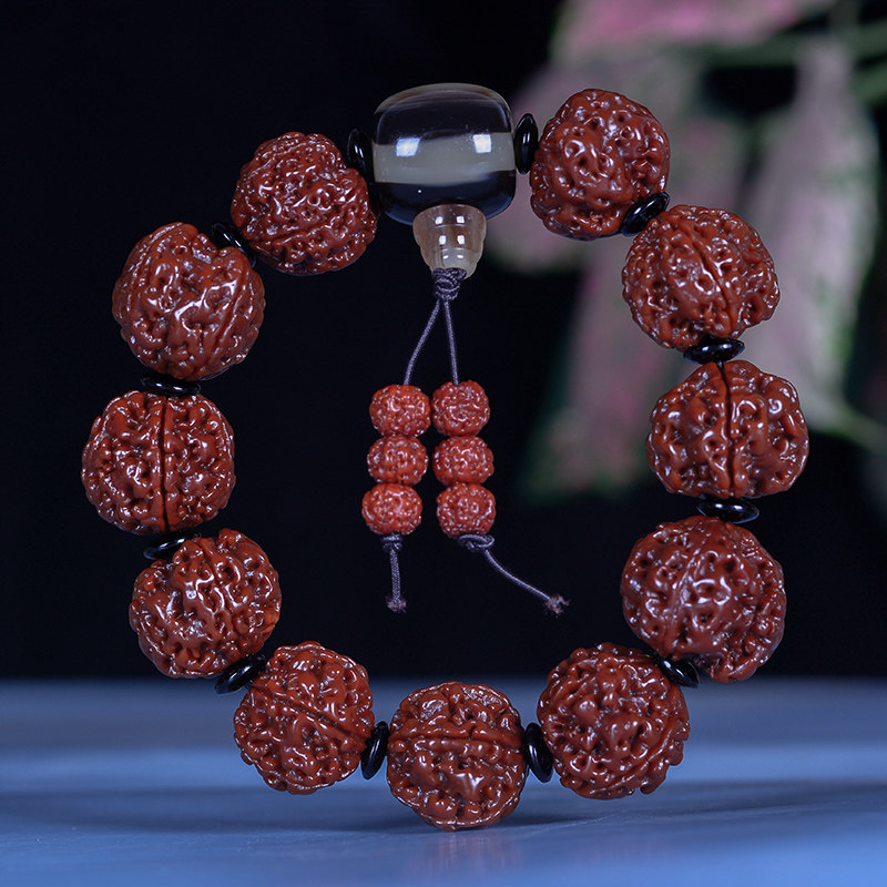 蛤蟆背金刚菩提子机刷包浆手串男女金刚菩提文玩佛珠手串