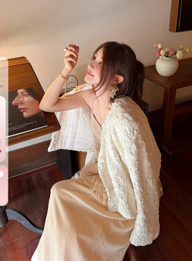 IUIU阿晶家 繁花小香风设计感短款外套女2025秋冬新款