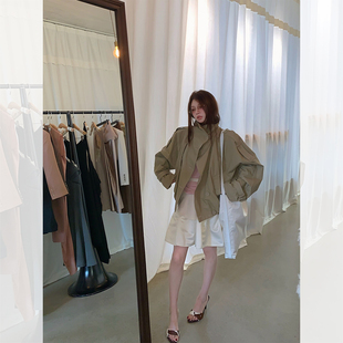 IUIU阿晶家「曼彻斯特夹克风衣」老钱慵懒风设计感休闲短外套女