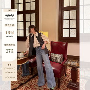 高腰复古千禧辣妹直筒百搭牛仔裤 IUIU阿晶家 经典 新款 开年王炸裤