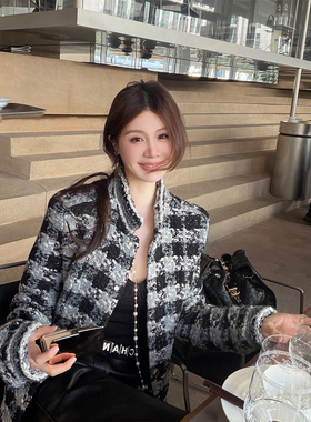 IUIU阿晶家「新年王炸款 」超好看格纹小香风外套女轻奢高级感