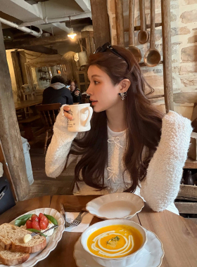 IUIU阿晶家「年末开箱蝴蝶结开衫」毛绒针织上衣2026春季新款