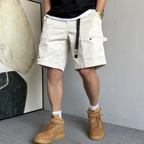 户外机能大口袋工装短裤男宽松