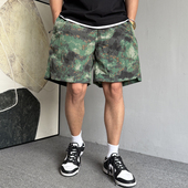 美式 户外速干薄款 迷彩运动休闲短裤 夏季 男宽松抽绳健身跑步五分裤