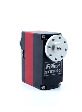 飞特12V全金属95KG扭力360度可连续转双轴STS3095机器人串口舵机